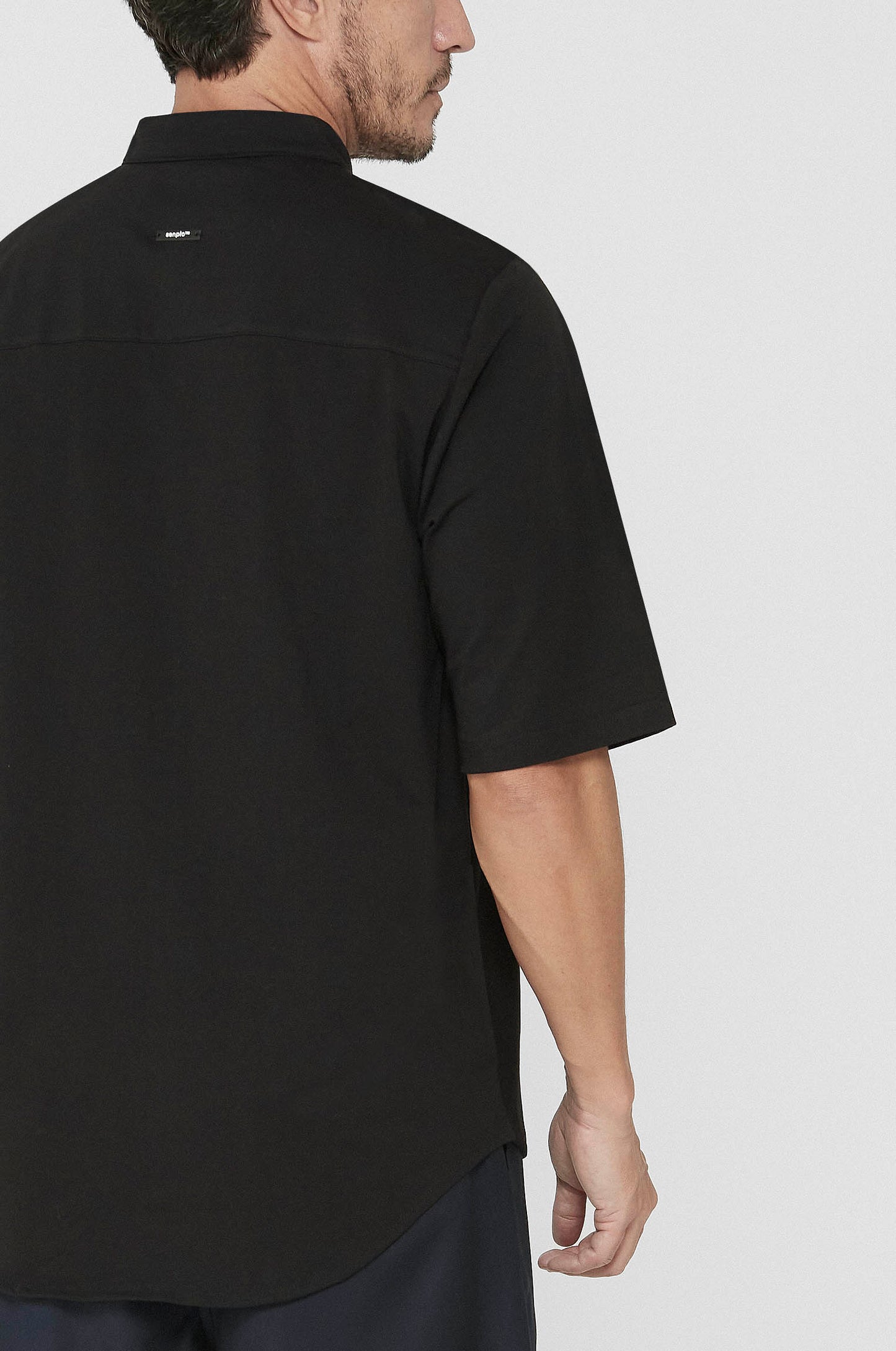 Bossa Short Shirt in Black Mesh