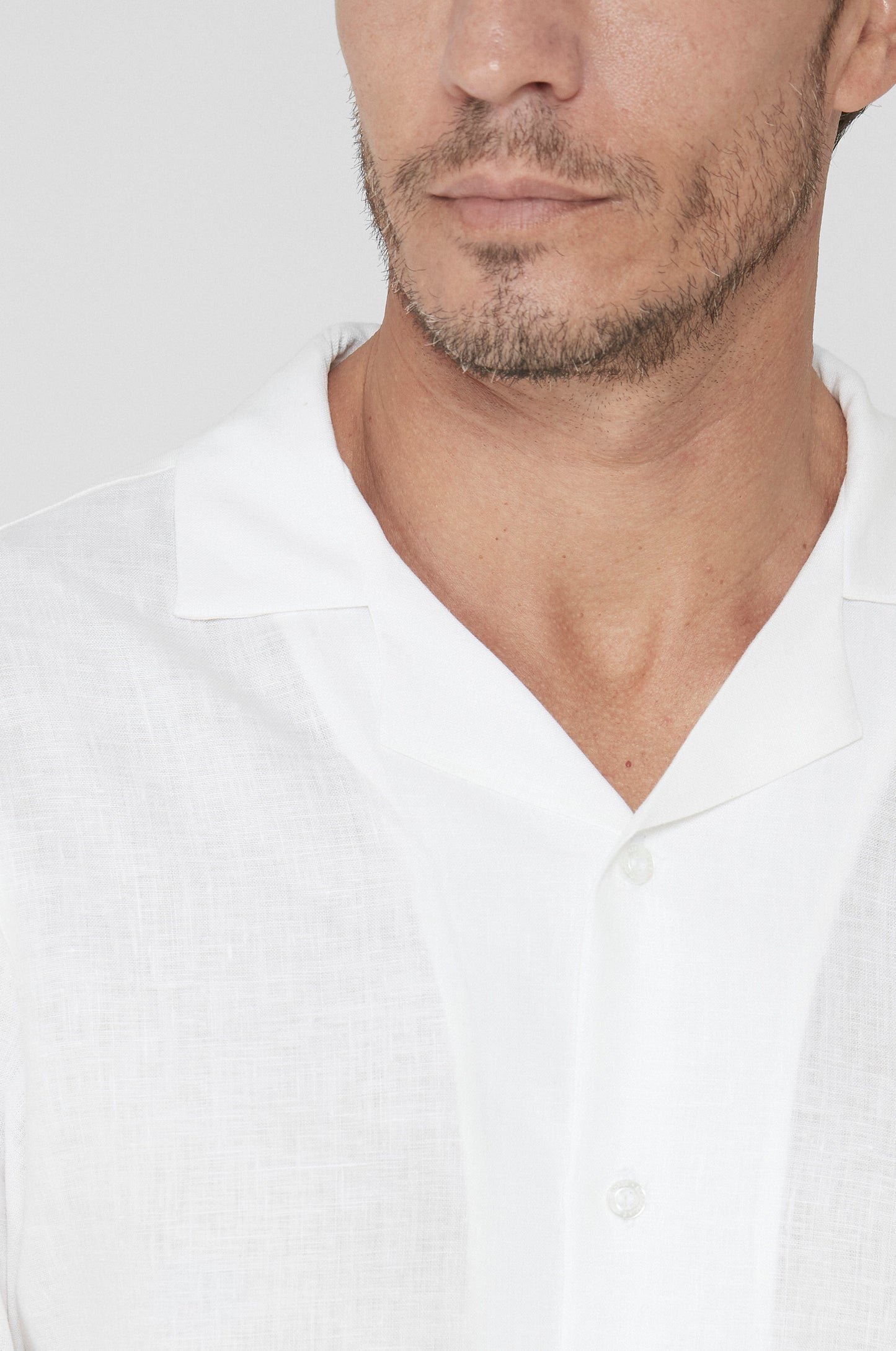 Cuban Collar Pure Linen Shirt