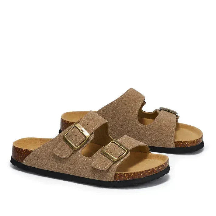 Sinplo Button-Up Cardigan Birken Sandal