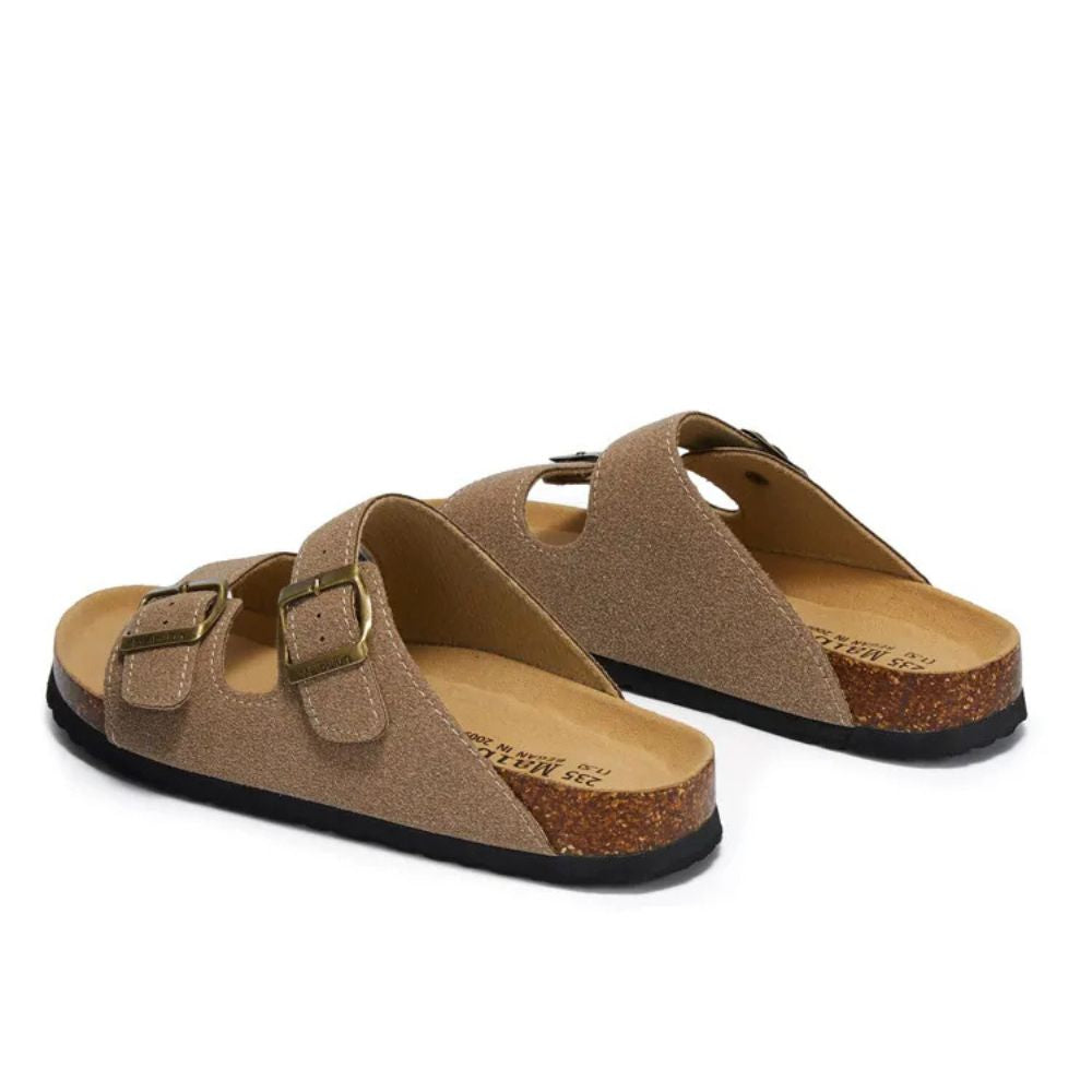 Sinplo Button-Up Cardigan Birken Sandal